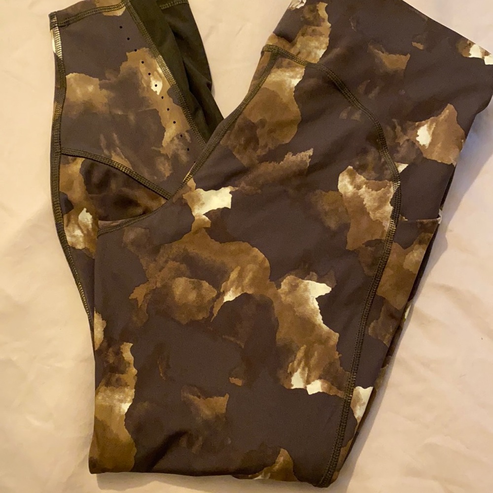 Olive green high waist leggings